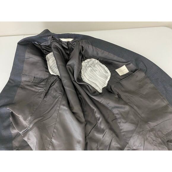 Men Samuelsohn SB Austin plaid 2-button wool 2-button blazer sport coat 42L - Picture 5 of 6